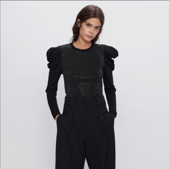 Zara Sparkly Voluminous Sweater🍒 - Picture 2 of 7